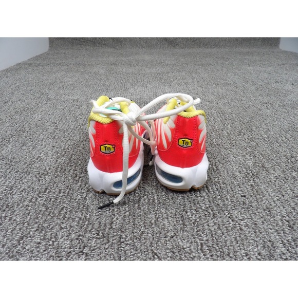 Nike Air Max Plus TN White Red Orange Yellow Men's Athletic Running Shoes US 6 - Picture 3 of 5